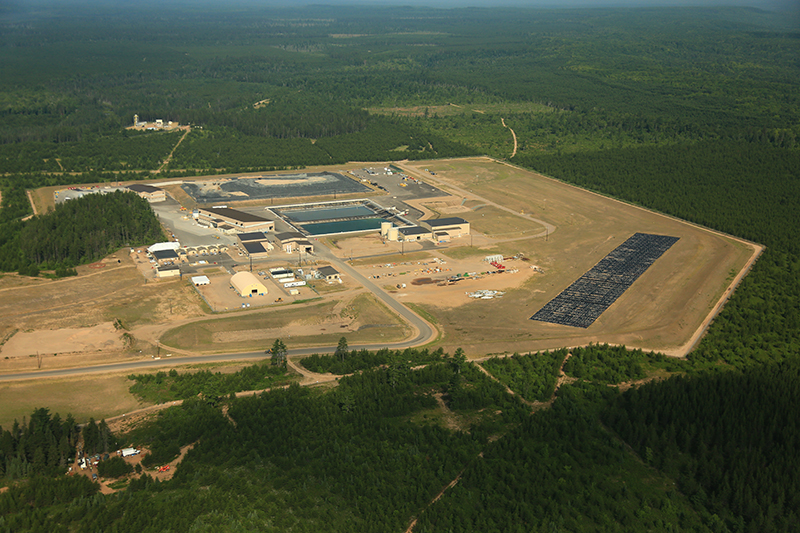 Aerial view of the Lundin Eagle Mine on 7-31-2014. Courtesy of Jeremiah Eagle Eye.