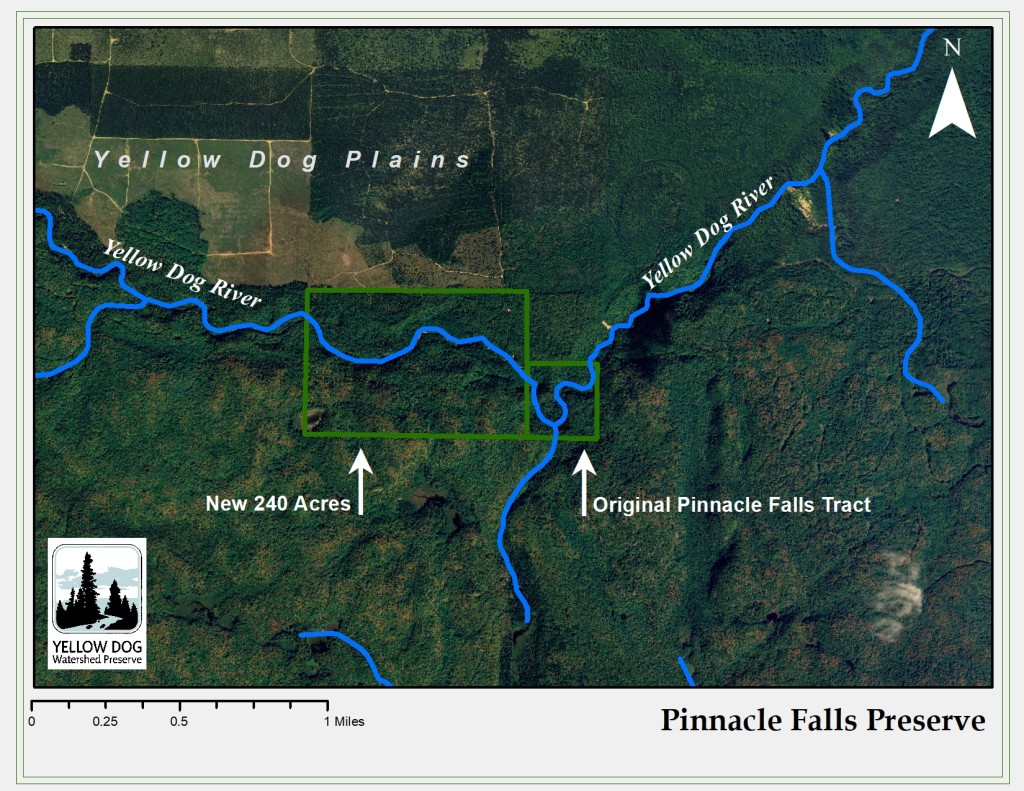 Map of the New Pinnacle Falls Preserve