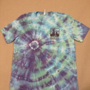 Short sleeve crew neck tie-dye